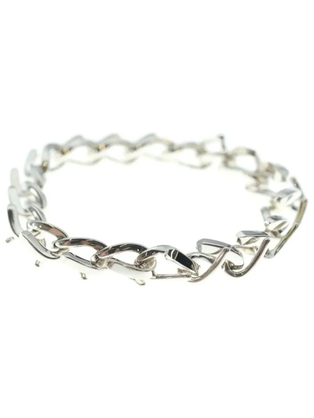 Tiffany & Co Forge Small Link Bra Silver Bracelet